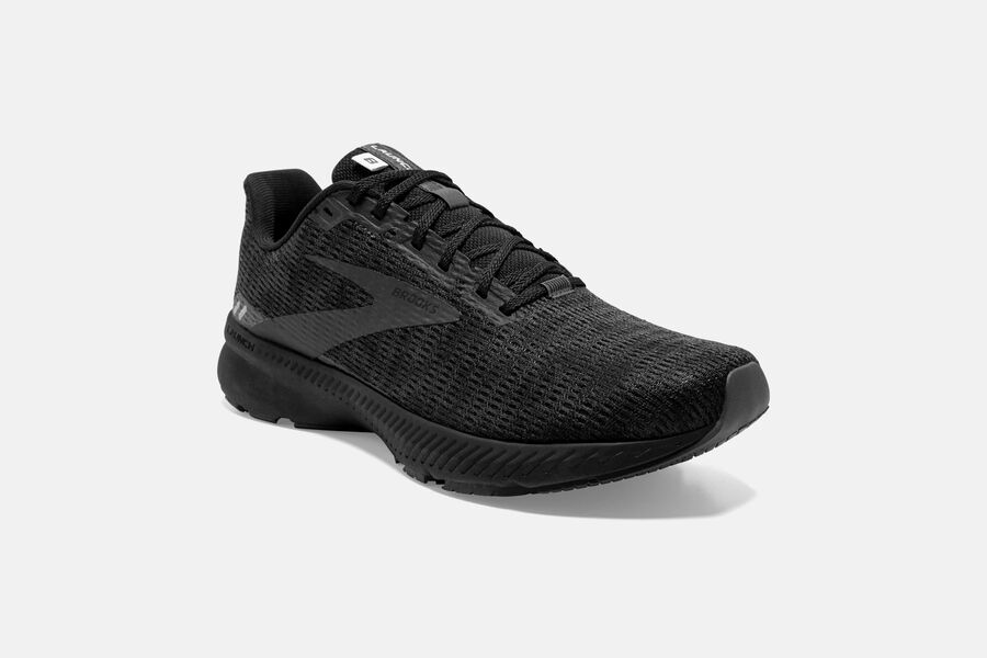 Brooks Running Shoes Mens Black - Launch 8 Road - 6197-RIZOU